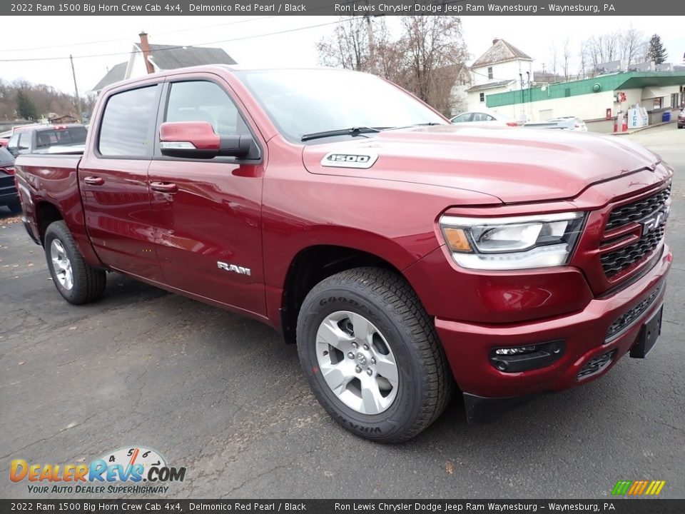 2022 Ram 1500 Big Horn Crew Cab 4x4 Delmonico Red Pearl / Black Photo #7