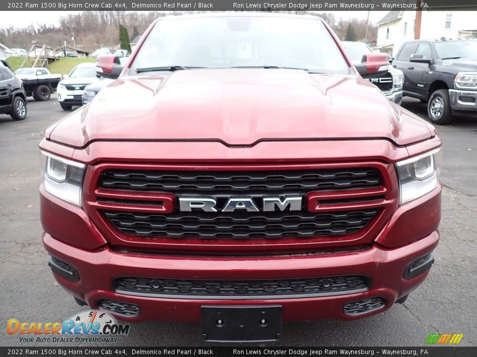 2022 Ram 1500 Big Horn Crew Cab 4x4 Delmonico Red Pearl / Black Photo #8
