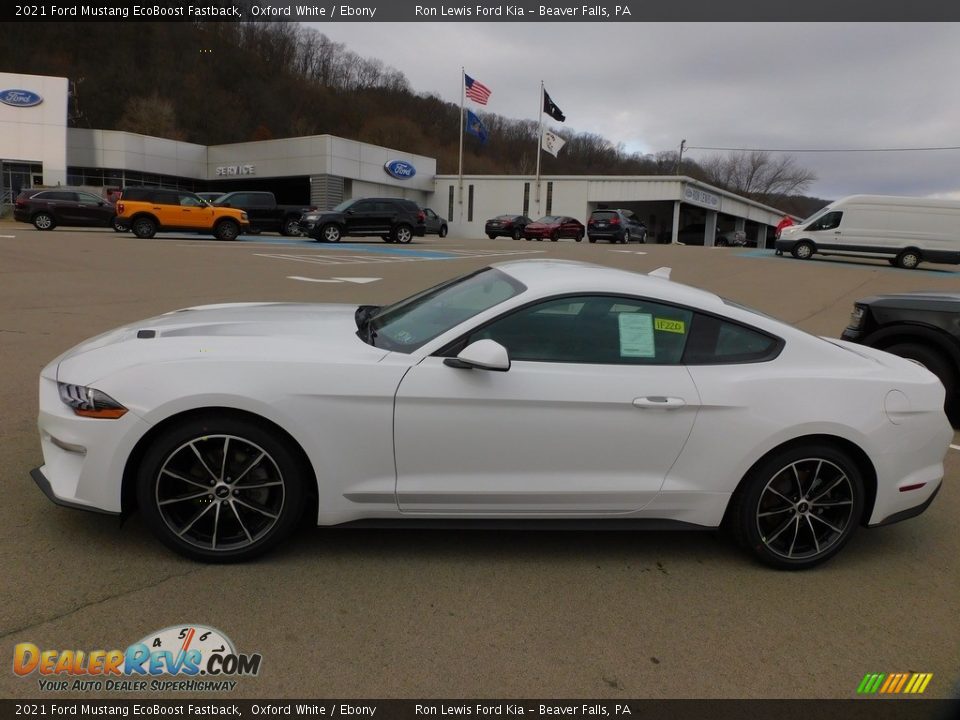 Oxford White 2021 Ford Mustang EcoBoost Fastback Photo #6