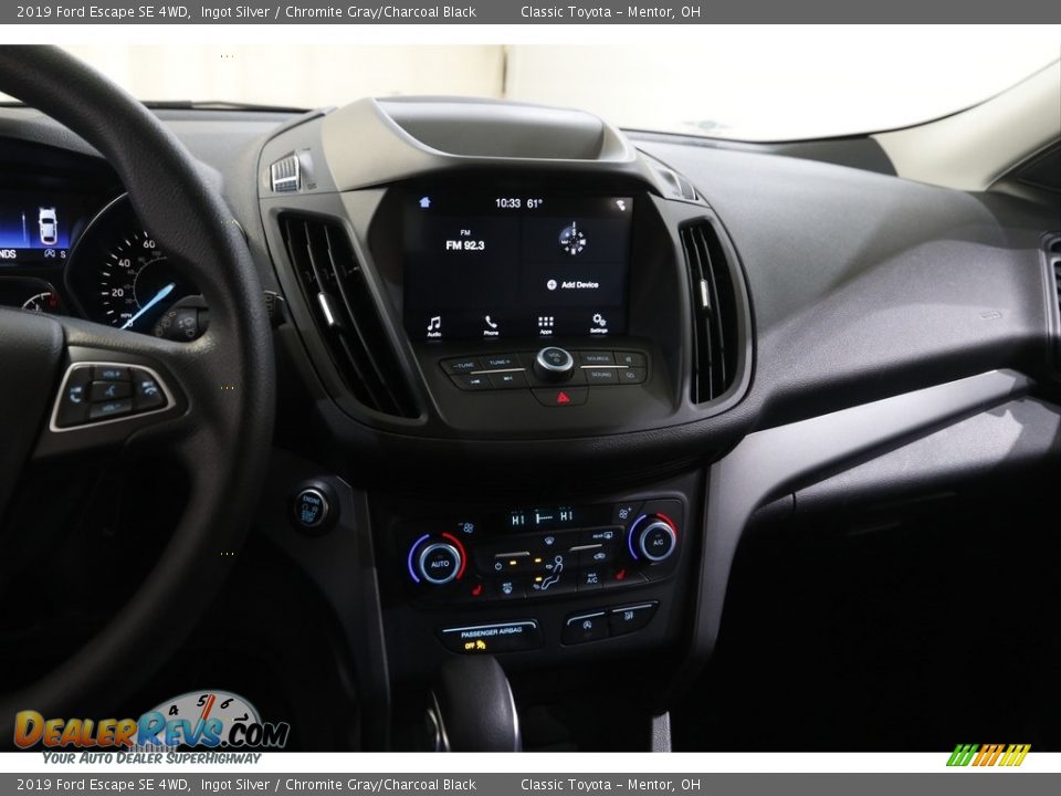 2019 Ford Escape SE 4WD Ingot Silver / Chromite Gray/Charcoal Black Photo #9