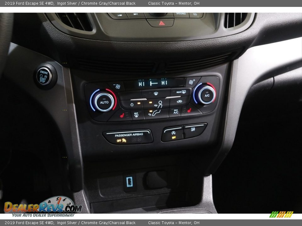 2019 Ford Escape SE 4WD Ingot Silver / Chromite Gray/Charcoal Black Photo #12