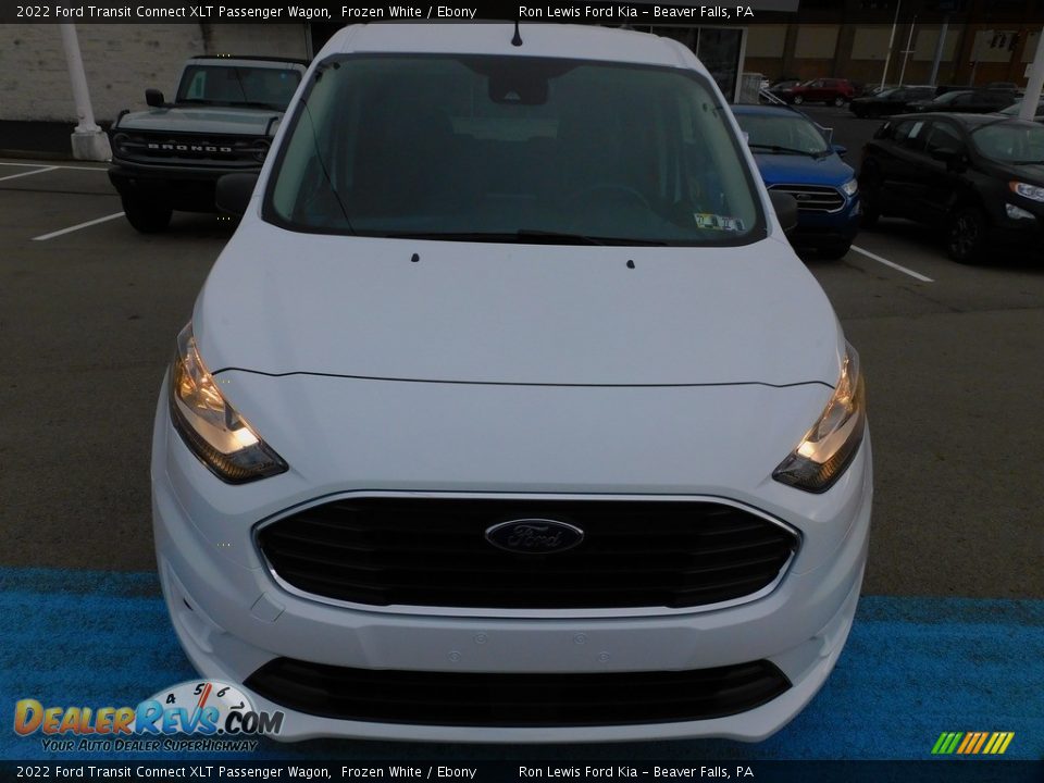 2022 Ford Transit Connect XLT Passenger Wagon Frozen White / Ebony Photo #7