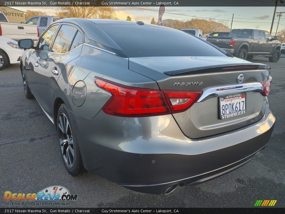 2017 Nissan Maxima SV Gun Metallic / Charcoal Photo #10