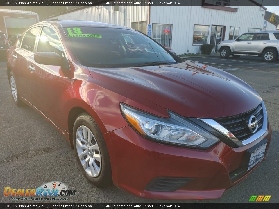 2018 Nissan Altima 2.5 S Scarlet Ember / Charcoal Photo #1
