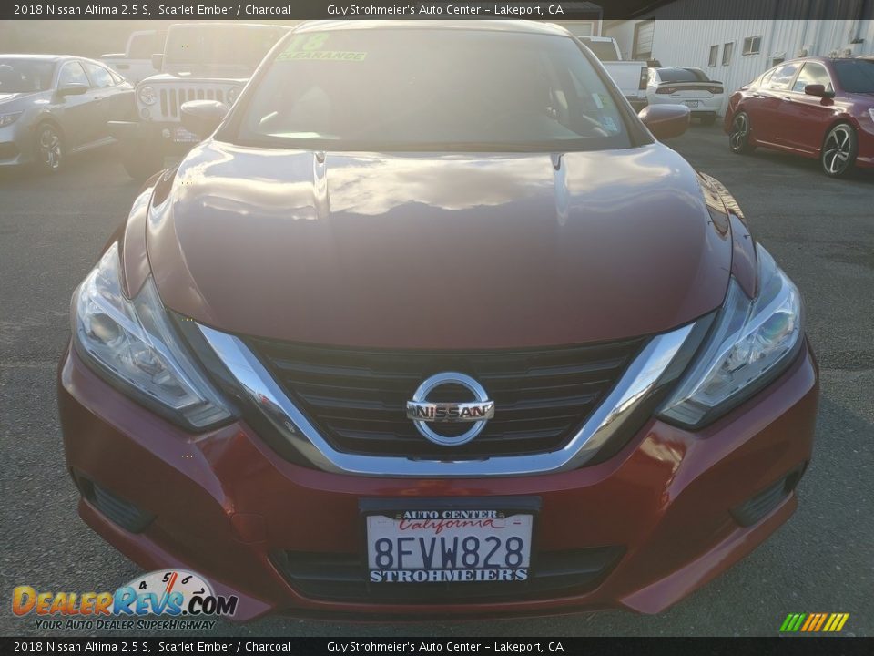 2018 Nissan Altima 2.5 S Scarlet Ember / Charcoal Photo #2