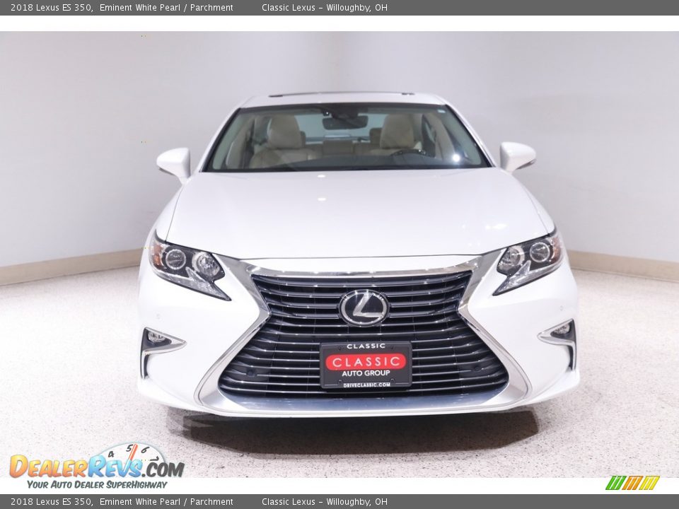 2018 Lexus ES 350 Eminent White Pearl / Parchment Photo #2