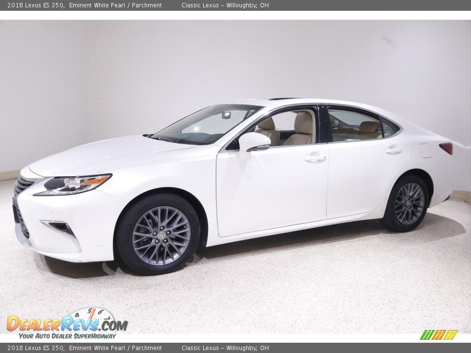 2018 Lexus ES 350 Eminent White Pearl / Parchment Photo #3