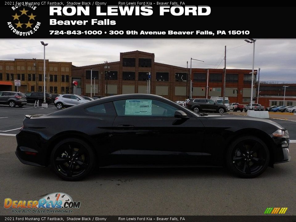 2021 Ford Mustang GT Fastback Shadow Black / Ebony Photo #1