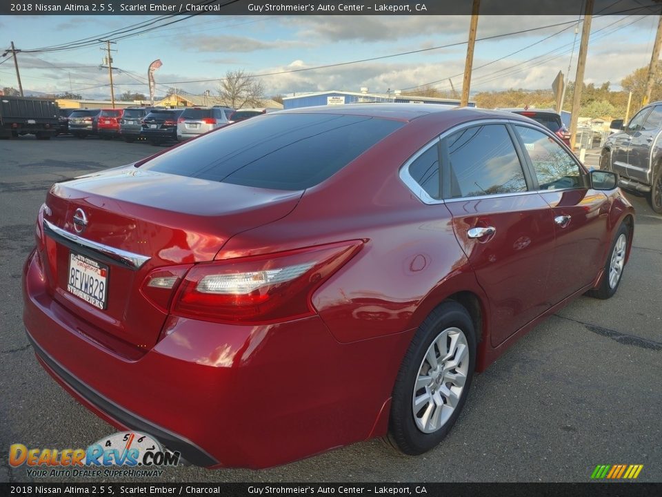 2018 Nissan Altima 2.5 S Scarlet Ember / Charcoal Photo #7