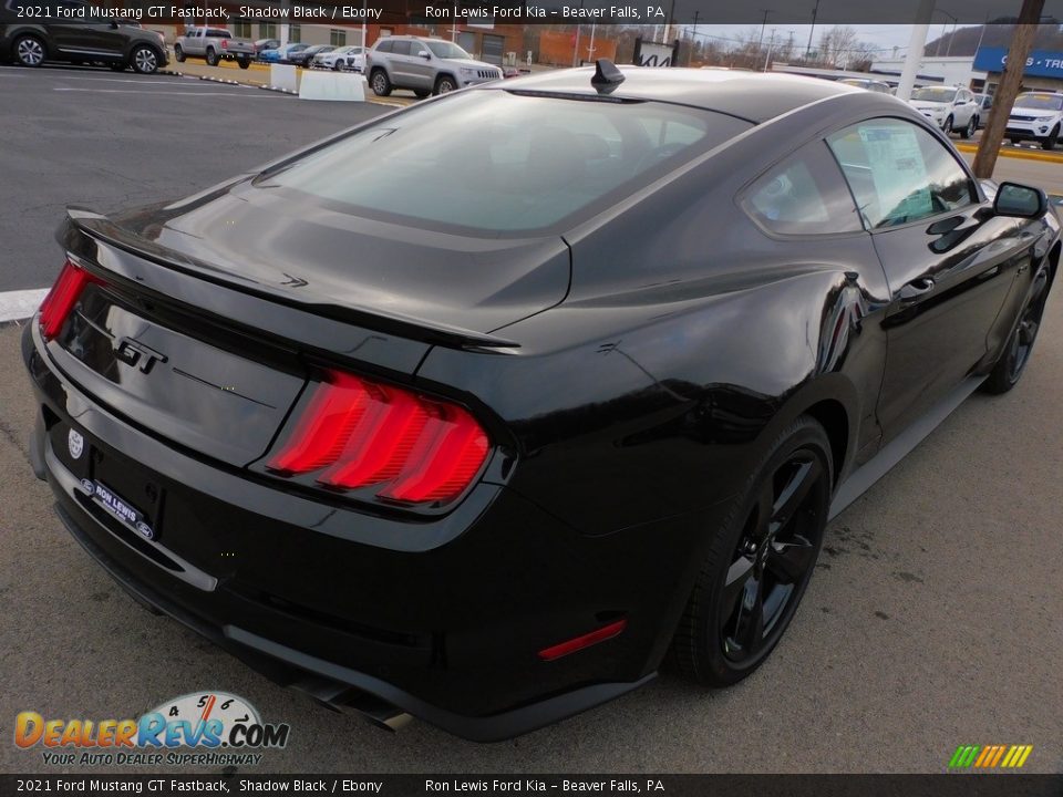 2021 Ford Mustang GT Fastback Shadow Black / Ebony Photo #2