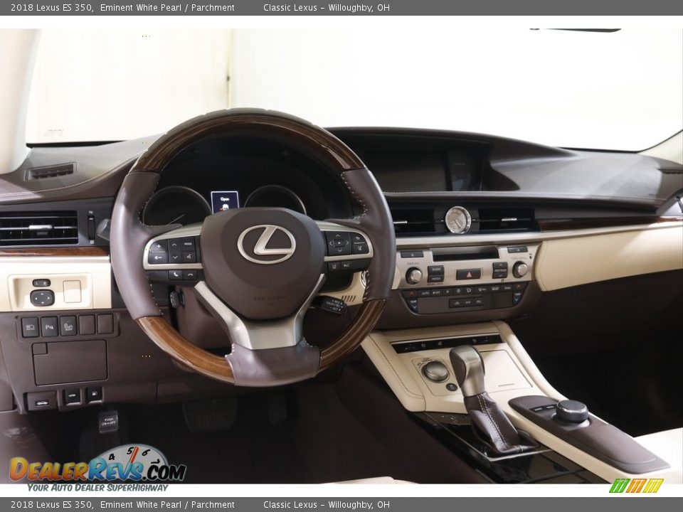 2018 Lexus ES 350 Eminent White Pearl / Parchment Photo #6