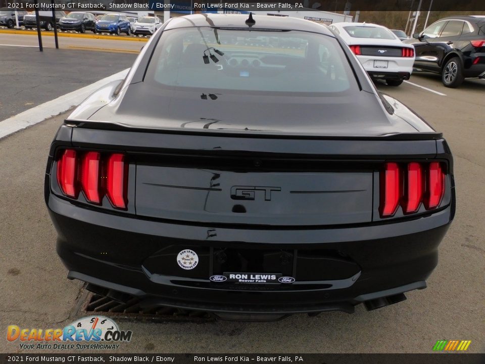 2021 Ford Mustang GT Fastback Shadow Black / Ebony Photo #3