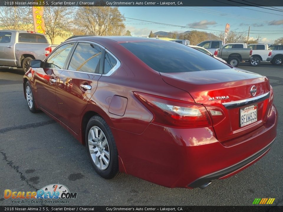 2018 Nissan Altima 2.5 S Scarlet Ember / Charcoal Photo #9