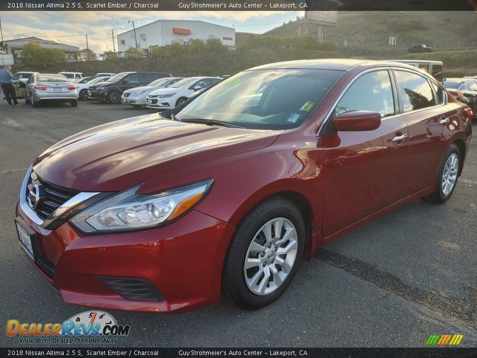 2018 Nissan Altima 2.5 S Scarlet Ember / Charcoal Photo #10