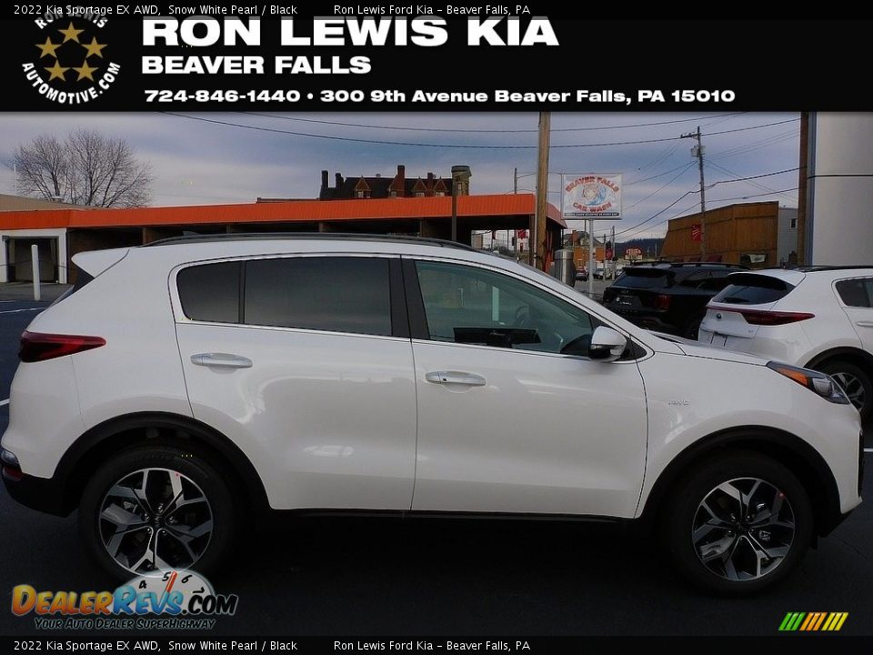 2022 Kia Sportage EX AWD Snow White Pearl / Black Photo #1