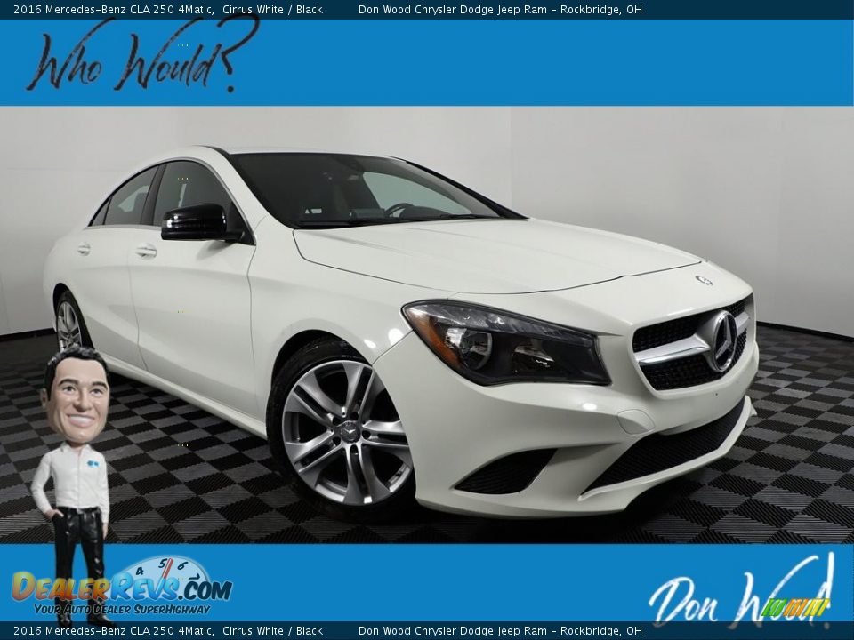 2016 Mercedes-Benz CLA 250 4Matic Cirrus White / Black Photo #1