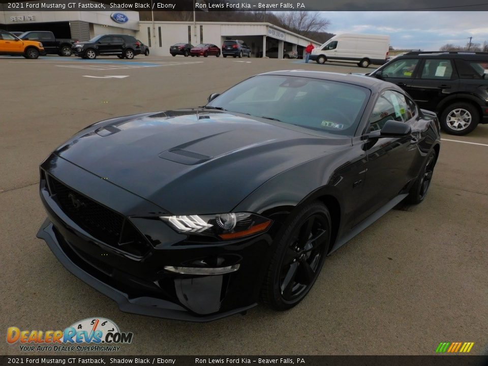 2021 Ford Mustang GT Fastback Shadow Black / Ebony Photo #7