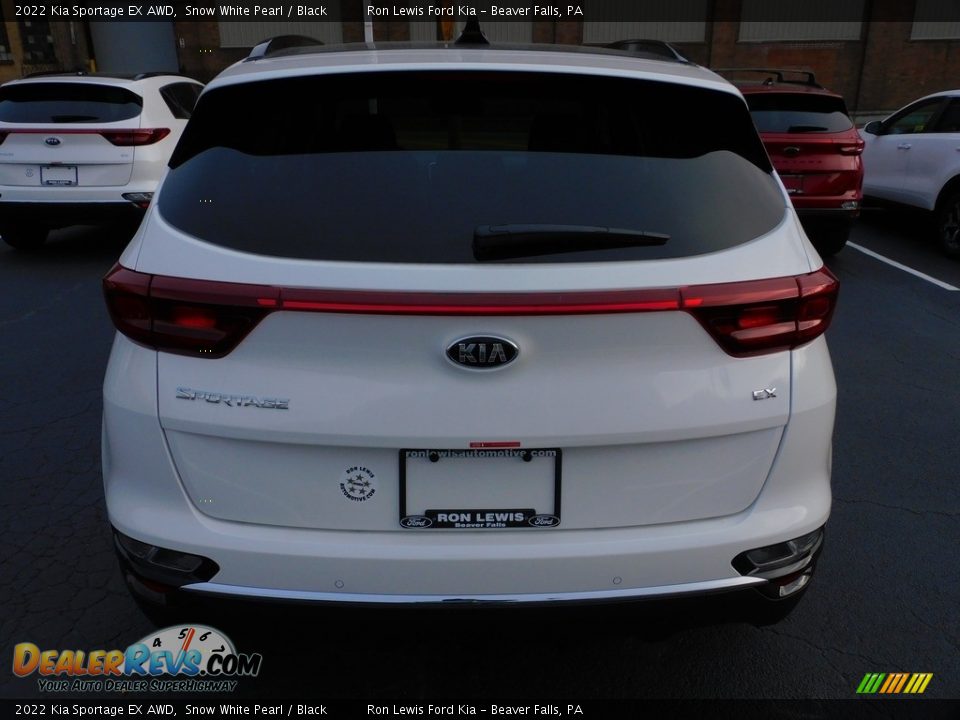 2022 Kia Sportage EX AWD Snow White Pearl / Black Photo #3