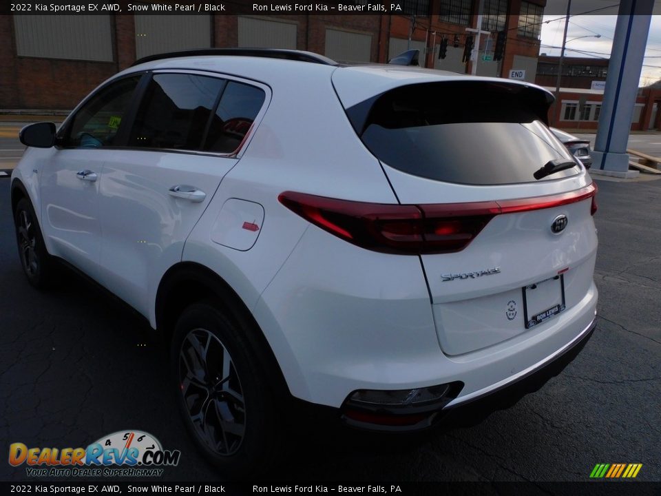 2022 Kia Sportage EX AWD Snow White Pearl / Black Photo #5
