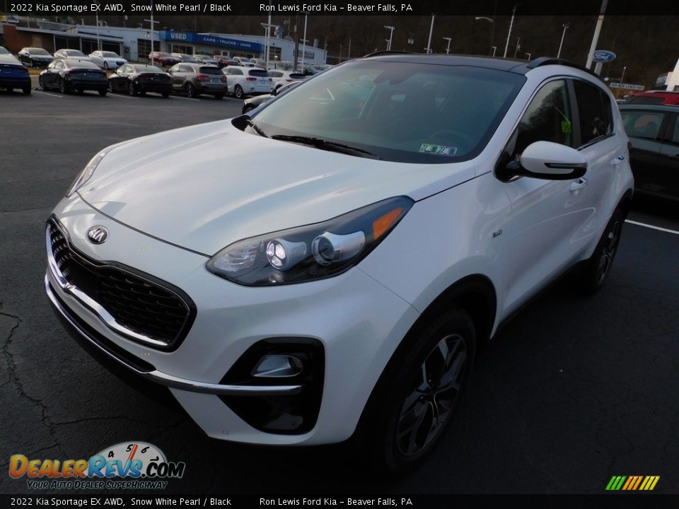 2022 Kia Sportage EX AWD Snow White Pearl / Black Photo #7