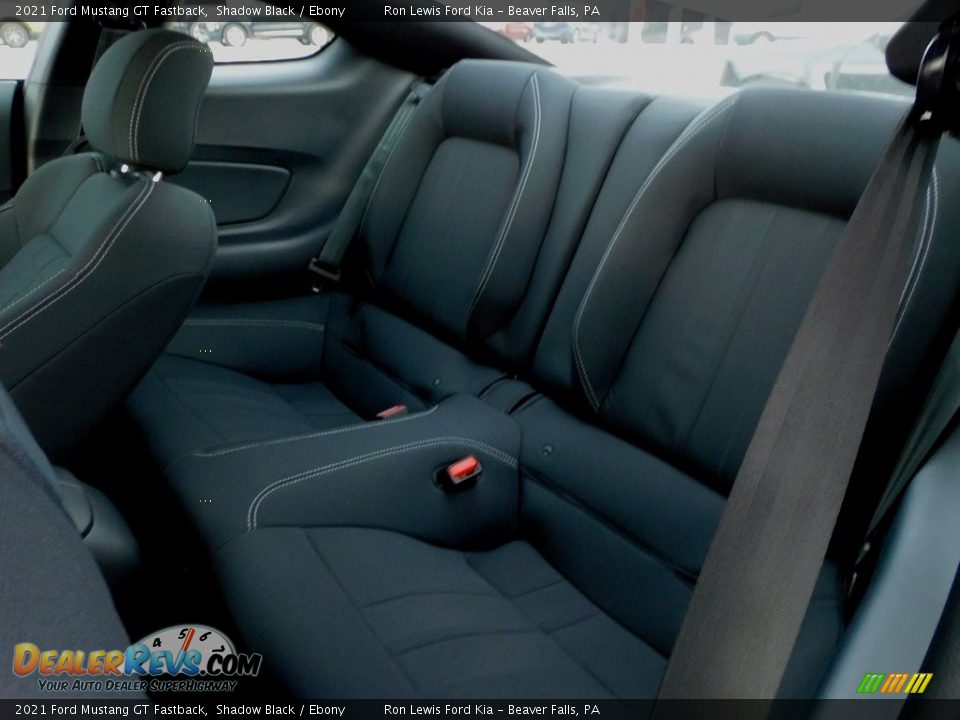 Rear Seat of 2021 Ford Mustang GT Fastback Photo #13