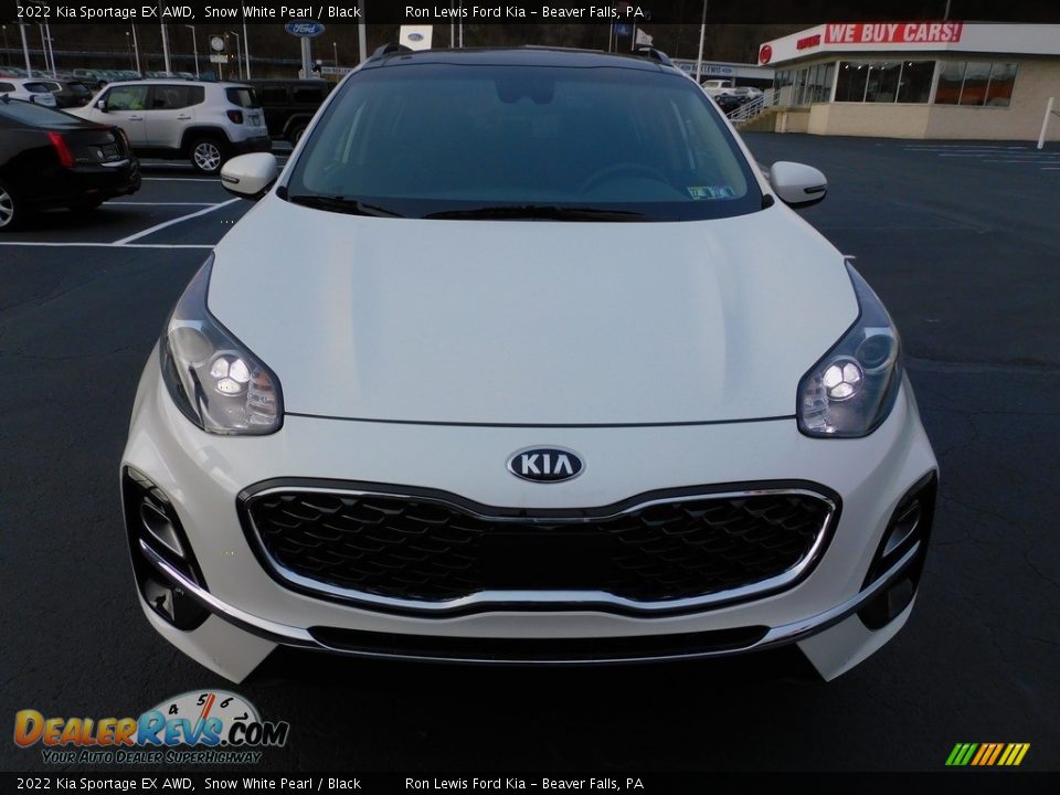 2022 Kia Sportage EX AWD Snow White Pearl / Black Photo #8