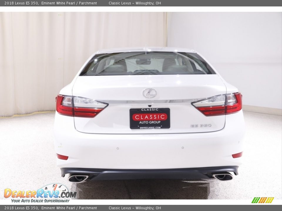 2018 Lexus ES 350 Eminent White Pearl / Parchment Photo #19