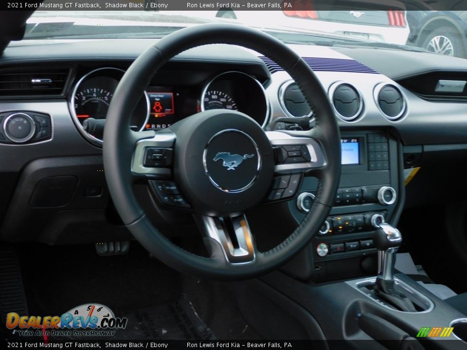 2021 Ford Mustang GT Fastback Shadow Black / Ebony Photo #14