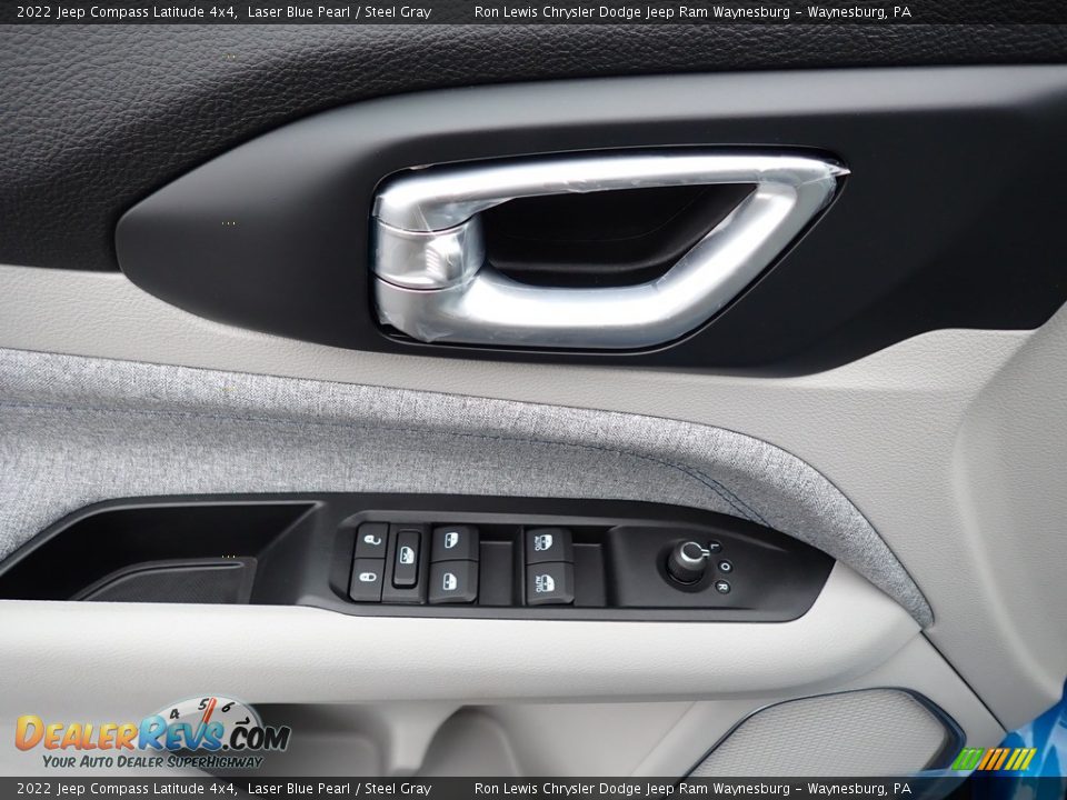 2022 Jeep Compass Latitude 4x4 Laser Blue Pearl / Steel Gray Photo #14