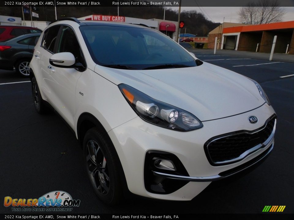 2022 Kia Sportage EX AWD Snow White Pearl / Black Photo #9