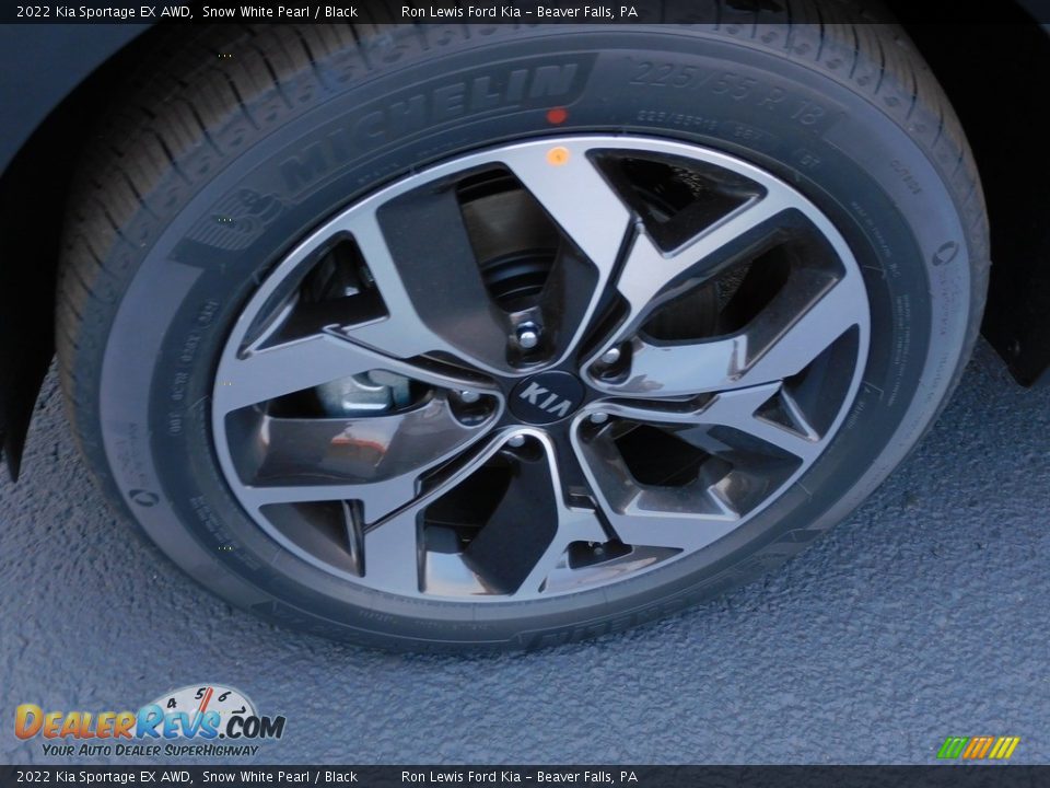 2022 Kia Sportage EX AWD Snow White Pearl / Black Photo #10