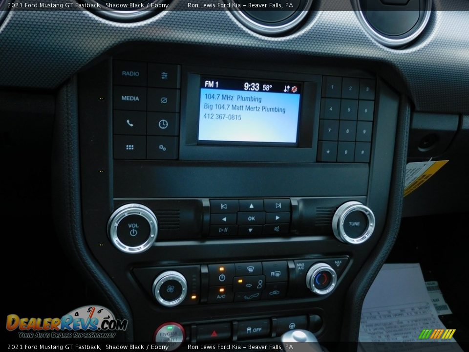 2021 Ford Mustang GT Fastback Shadow Black / Ebony Photo #16