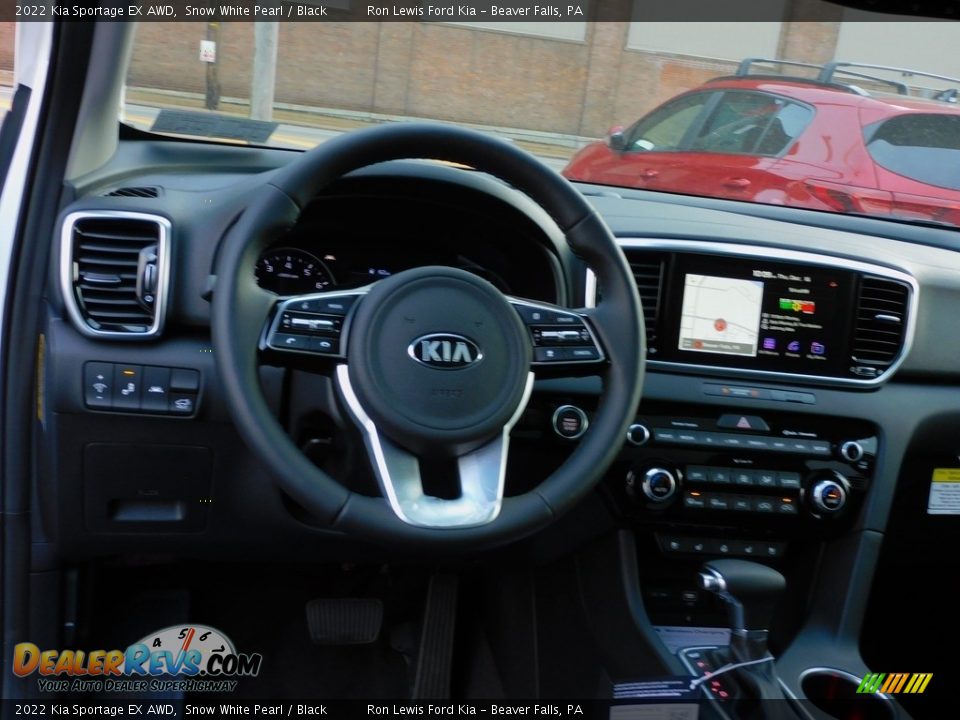 2022 Kia Sportage EX AWD Snow White Pearl / Black Photo #13