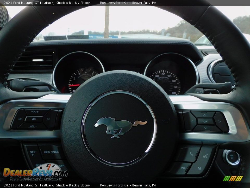 2021 Ford Mustang GT Fastback Shadow Black / Ebony Photo #19