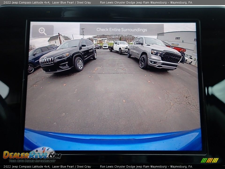 2022 Jeep Compass Latitude 4x4 Laser Blue Pearl / Steel Gray Photo #19
