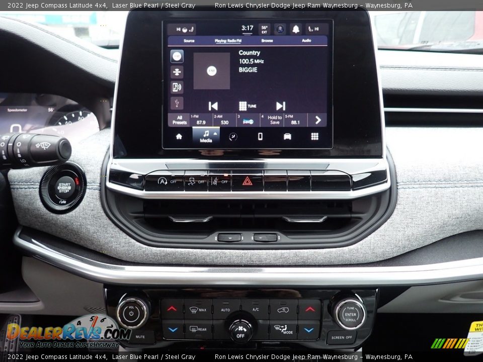 2022 Jeep Compass Latitude 4x4 Laser Blue Pearl / Steel Gray Photo #20