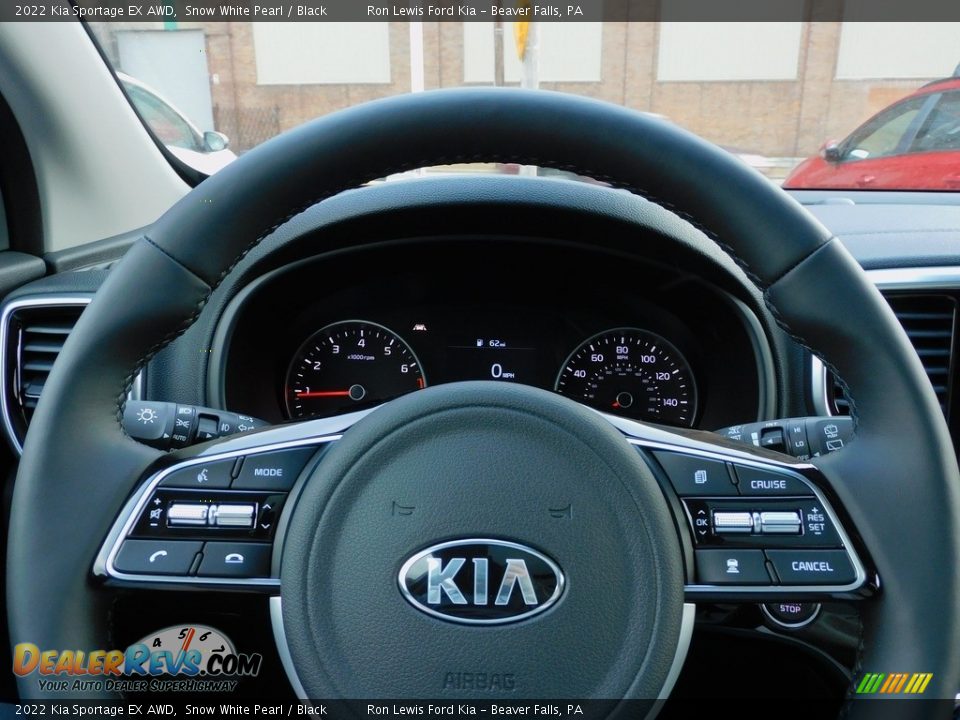 2022 Kia Sportage EX AWD Snow White Pearl / Black Photo #19