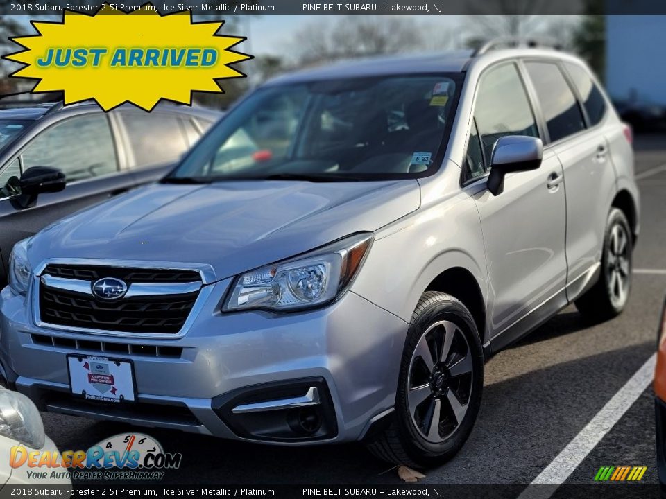 2018 Subaru Forester 2.5i Premium Ice Silver Metallic / Platinum Photo #1