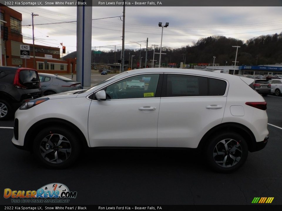 2022 Kia Sportage LX Snow White Pearl / Black Photo #6