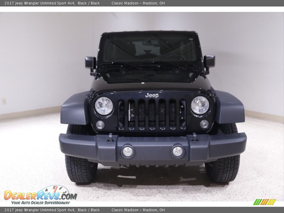2017 Jeep Wrangler Unlimited Sport 4x4 Black / Black Photo #2