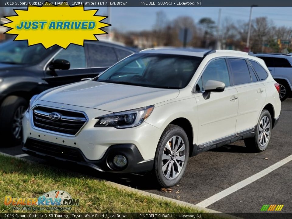 2019 Subaru Outback 3.6R Touring Crystal White Pearl / Java Brown Photo #1