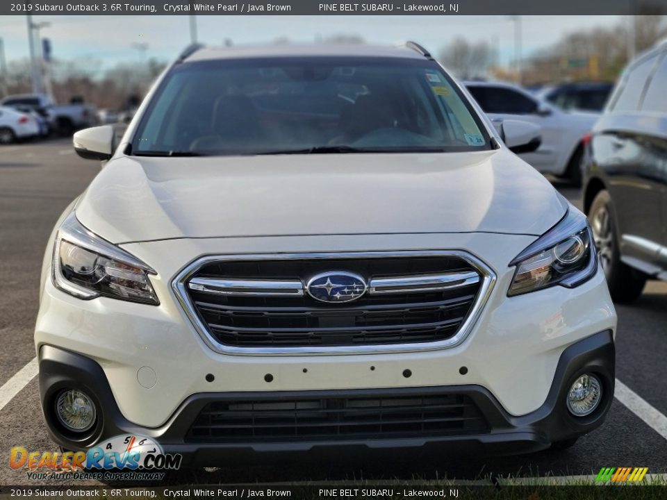 2019 Subaru Outback 3.6R Touring Crystal White Pearl / Java Brown Photo #2