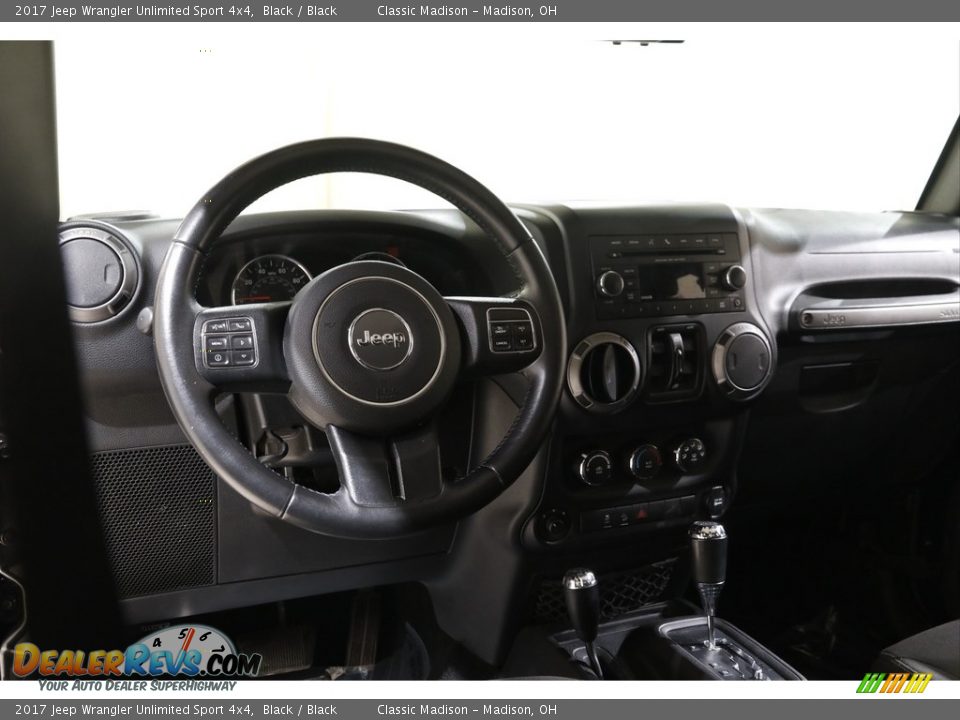 2017 Jeep Wrangler Unlimited Sport 4x4 Black / Black Photo #6