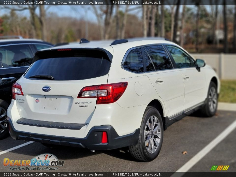 2019 Subaru Outback 3.6R Touring Crystal White Pearl / Java Brown Photo #3