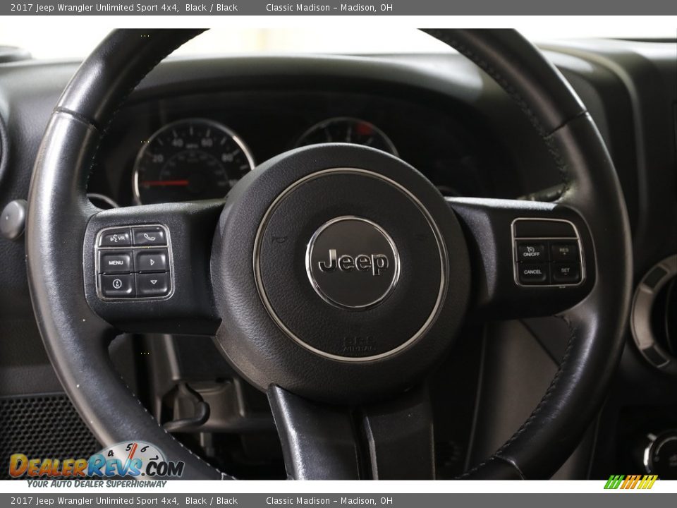 2017 Jeep Wrangler Unlimited Sport 4x4 Black / Black Photo #7