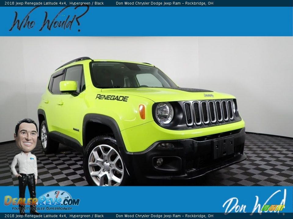 2018 Jeep Renegade Latitude 4x4 Hypergreen / Black Photo #1