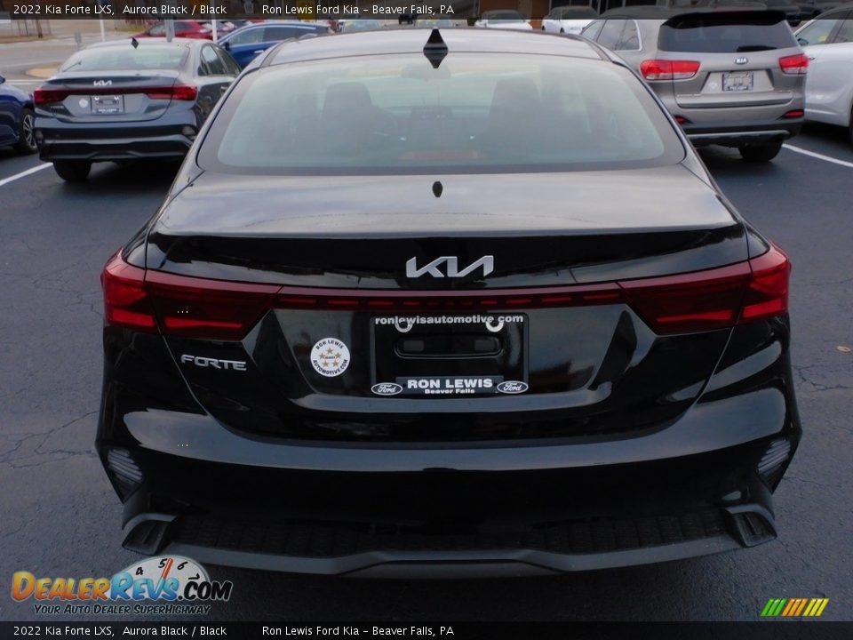 2022 Kia Forte LXS Aurora Black / Black Photo #3