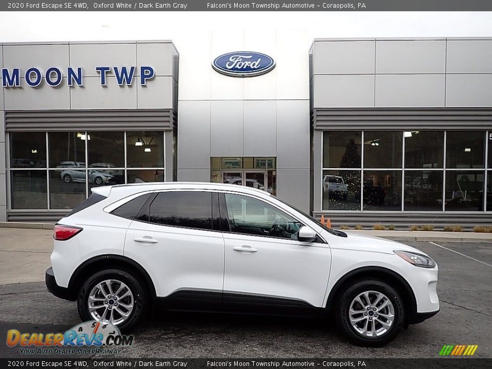 2020 Ford Escape SE 4WD Oxford White / Dark Earth Gray Photo #1