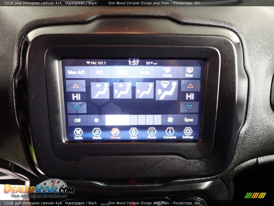 2018 Jeep Renegade Latitude 4x4 Hypergreen / Black Photo #3