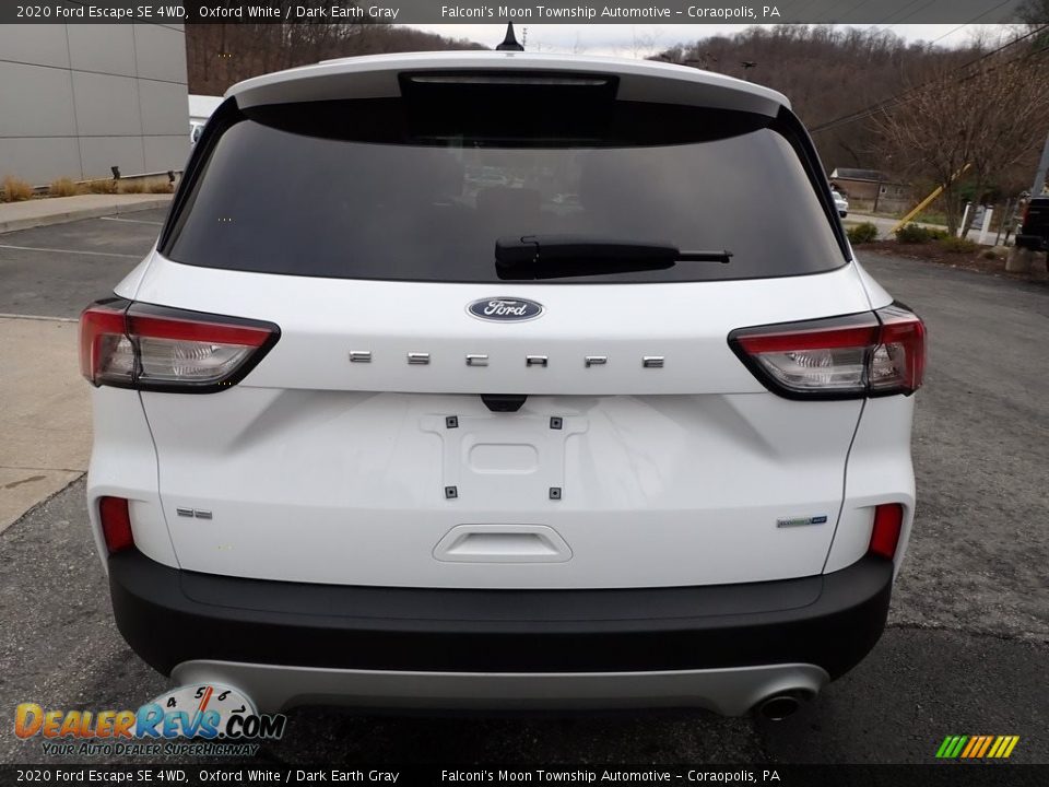 2020 Ford Escape SE 4WD Oxford White / Dark Earth Gray Photo #3